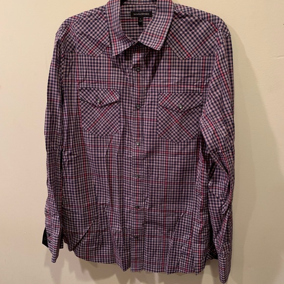 Banana Republic - Plaid Button-Up Dress Shirt - Picture 1 of 7